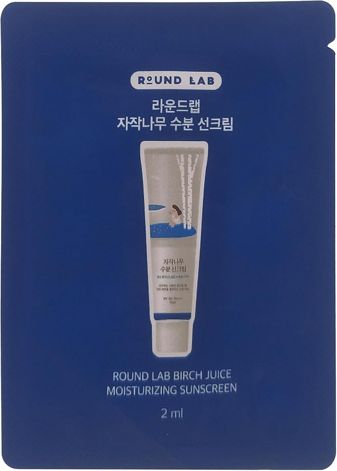 Round Lab Birch Juice Moisturizing Sunscreen Pouch 2ml