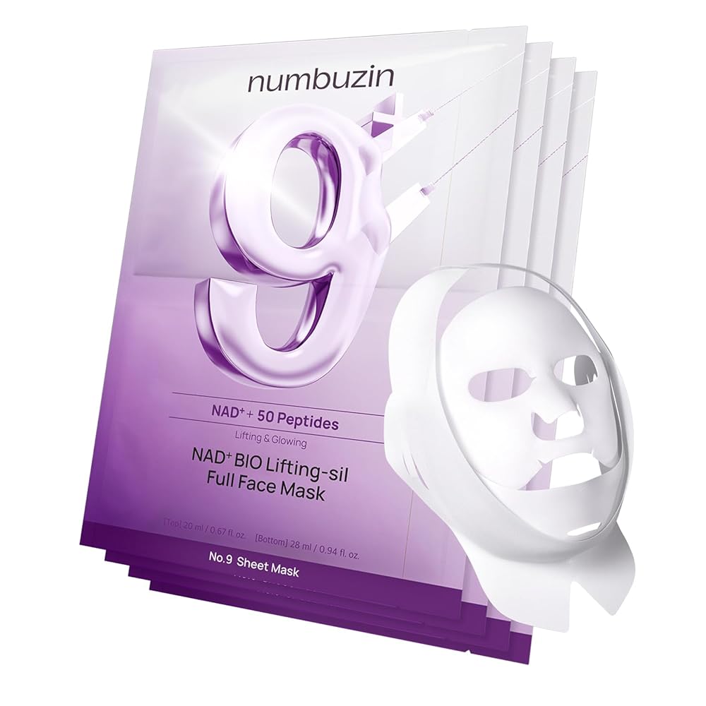 Numbuzin No. 9 NAD Bio Lifting-Sil Full Face Pack Sheet (1 Ea) - FLOCALLY