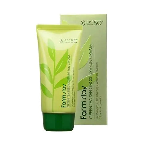 farmstay Green Tea Seed Moisture Sun Cream SPF50+ - FLOCALLY