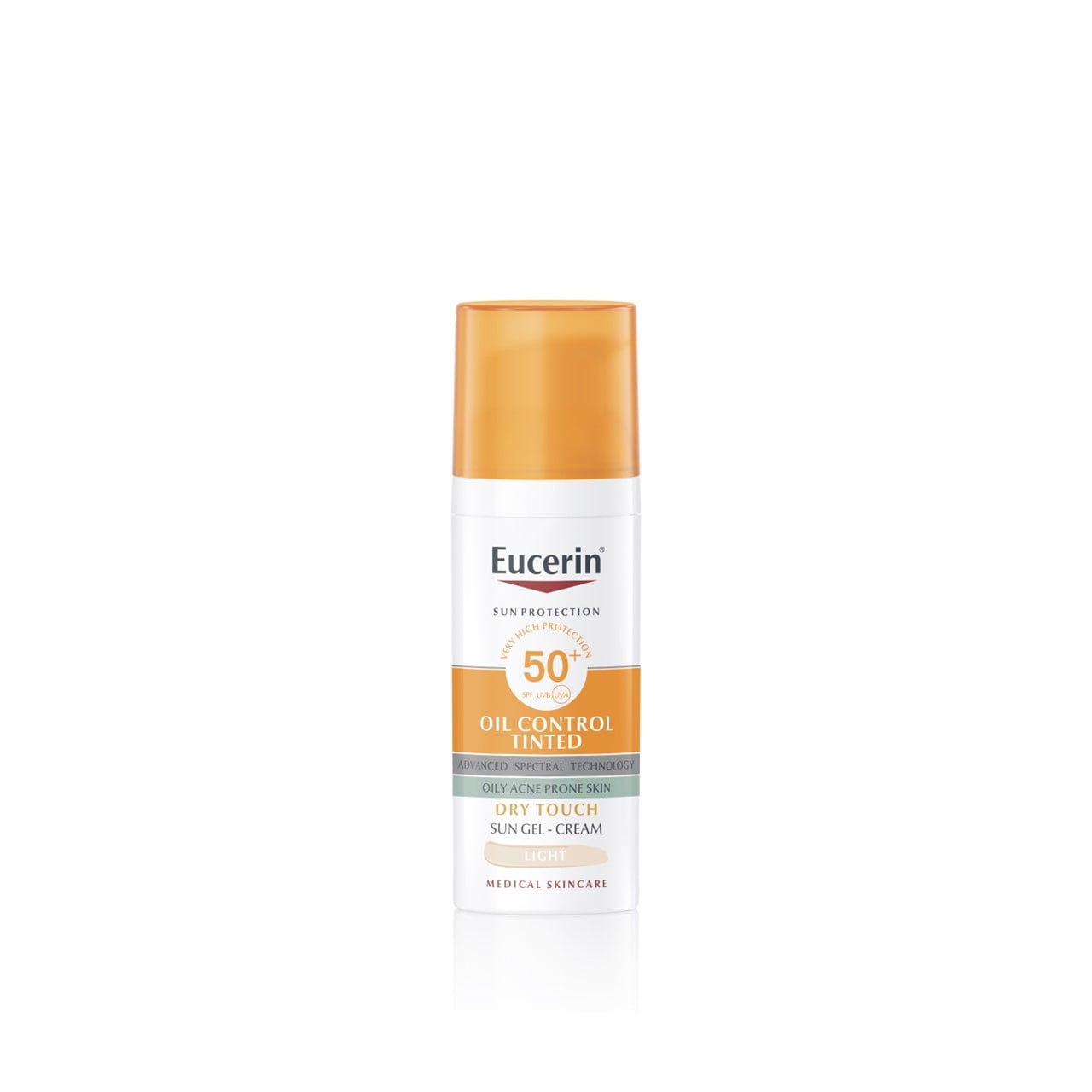 Eucerin Sun Oil Control Tinted Gel-Cream Dry Touch SPF50+.