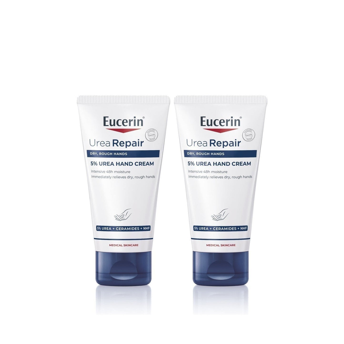 Eucerin UreaRepair Hand Cream 5% Urea 75mlx2.