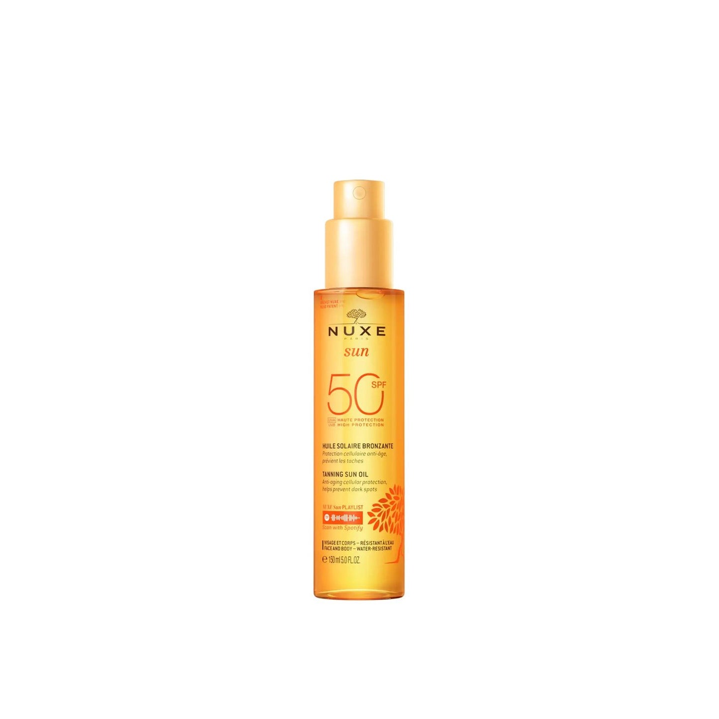 NUXE Sun Tanning Oil High Protection for Face and Body SPF50 . - FLOCALLY