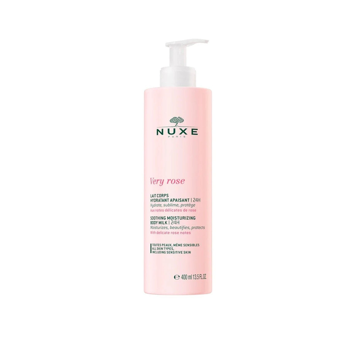 NUXE Very Rose Soothing Moisturizing Body Milk 400ml . - FLOCALLY
