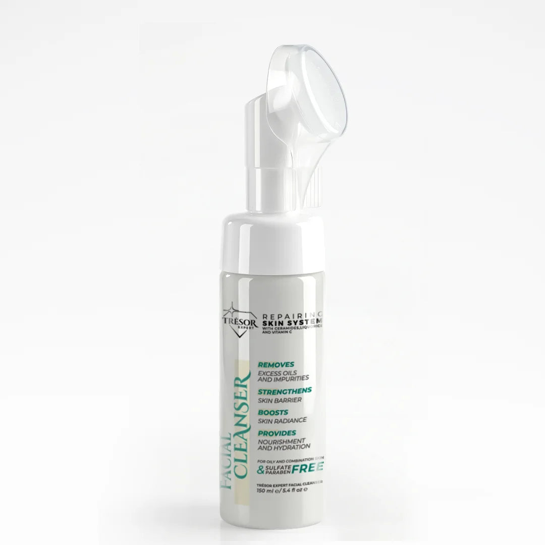 Tresor Expert Facial Cleanser – 150ml + Silicone Brush - FLOCALLY