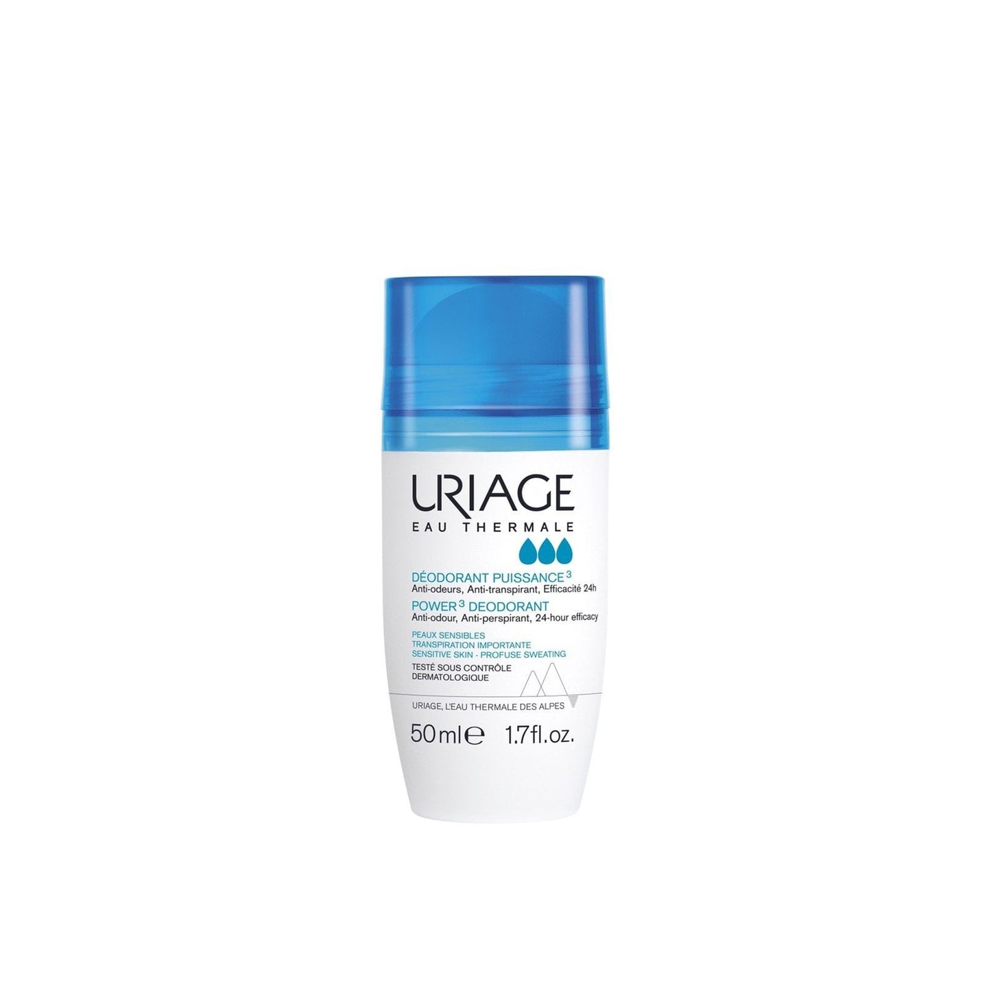 Uriage Power3 Deodorant Roll-On Excess Perspiration 50ml - FLOCALLY