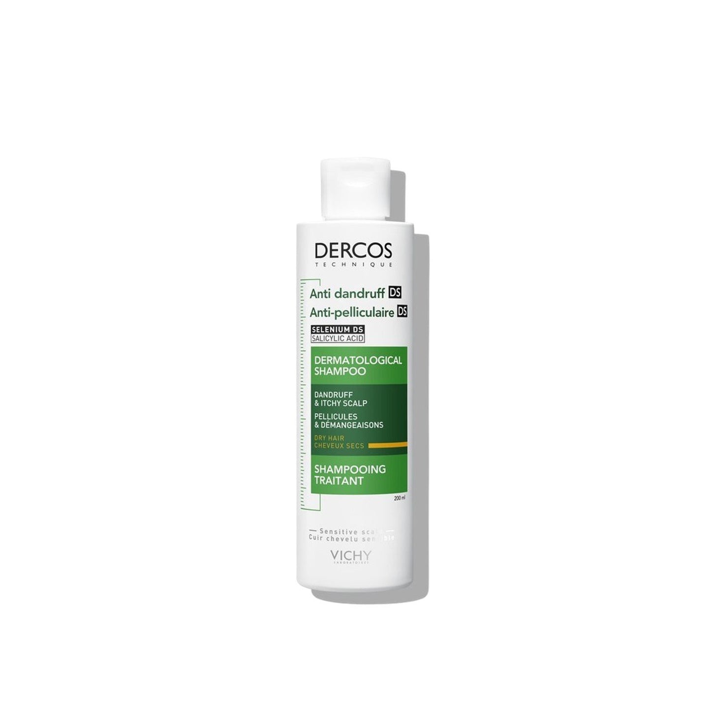 Vichy Dercos Anti-Dandruff DS Shampoo for Dry Hair . - FLOCALLY