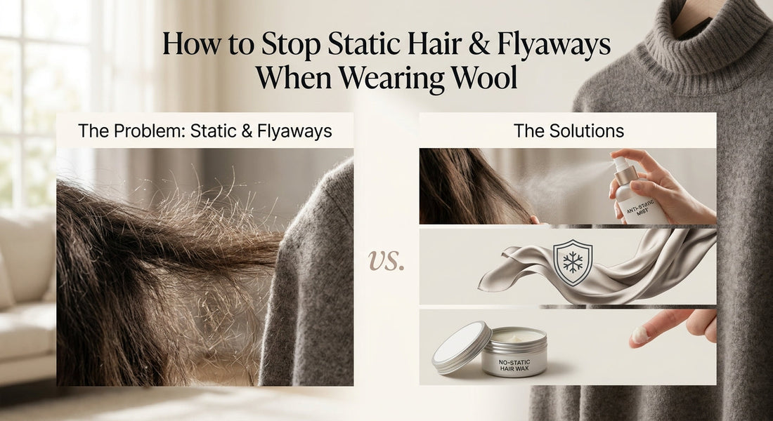 How to Stop Static Hair & Flyaways When Wearing Wool
