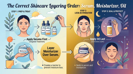 The Correct Skincare Layering Order: Serum, Moisturizer, Oil