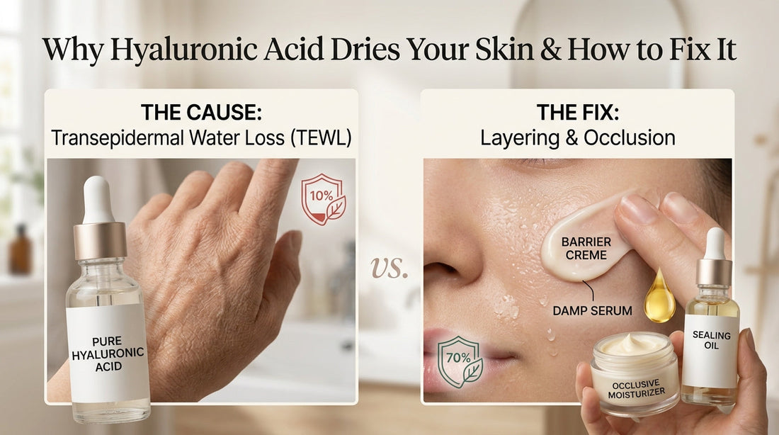 Why Hyaluronic Acid Dries Your Skin & How to Fix It