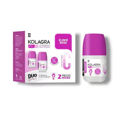 Kolagra whitening Roll on 2*1 promopack 1+1 Elder Rose - FLOCALLY