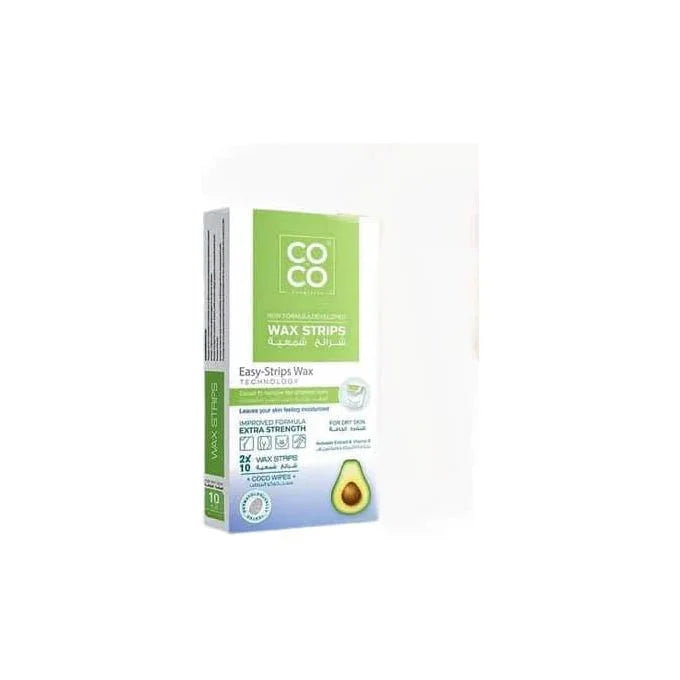 Coco Wax Hair Removal Wax Strips Avocado Extract & Vitamin E - FLOCALLY