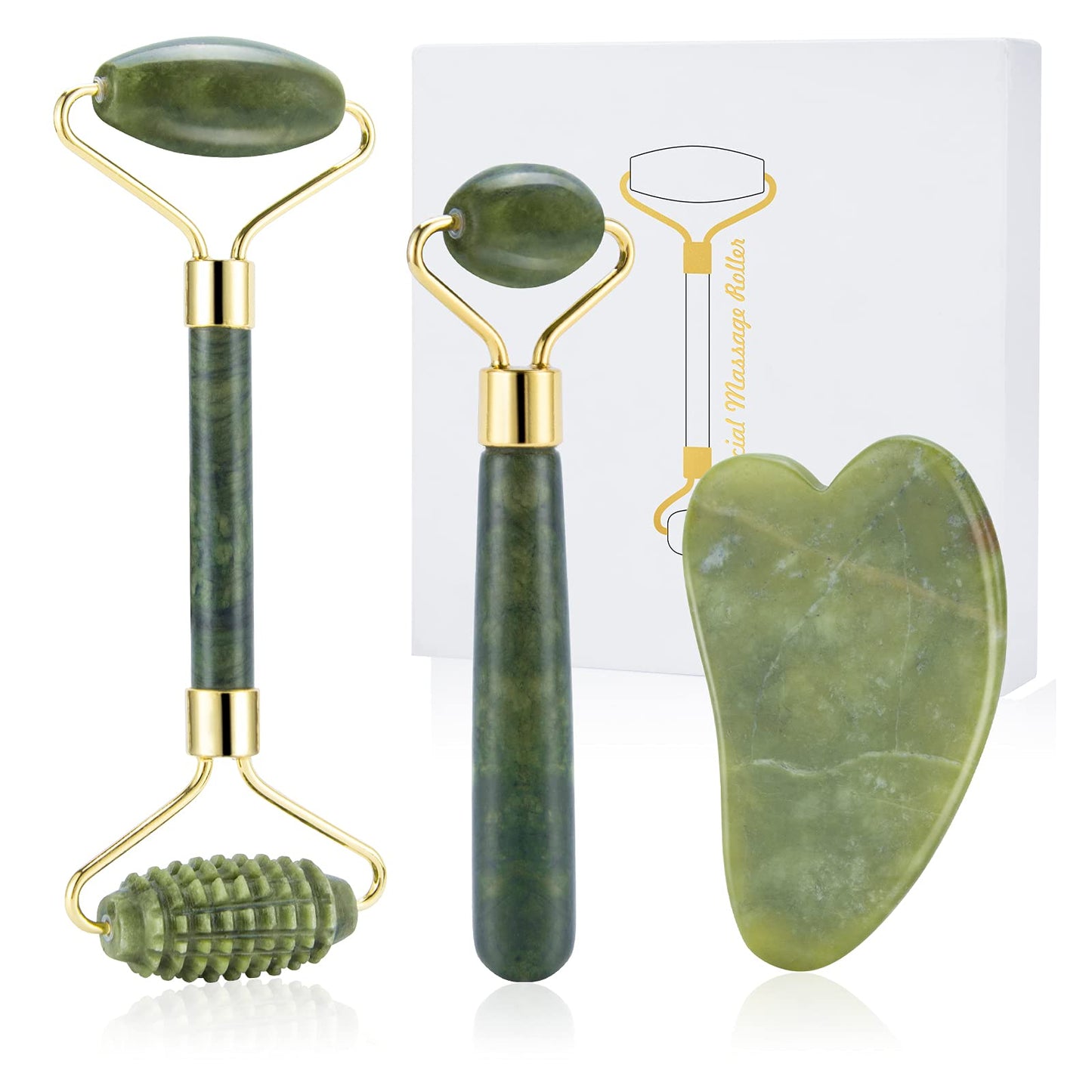 Jade Roller and Gua Sha Set - FLOCALLY