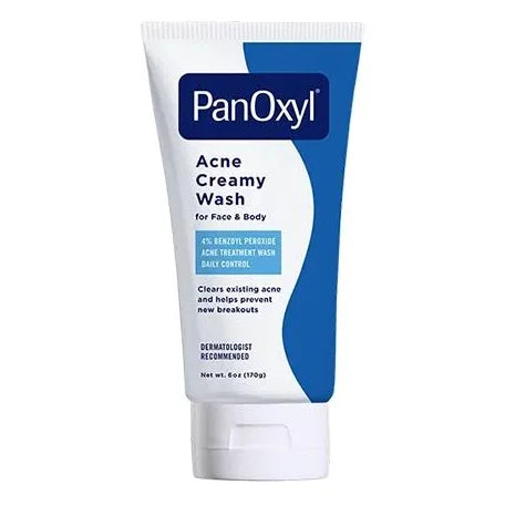Acne Creamy Wash, 4% Benzoyl Peroxide, 6 Oz White