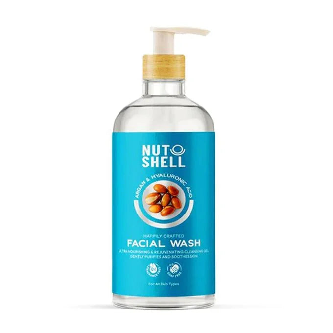 Nutshell Argan & Hyaluronic Acid Facial Wash - FLOCALLY