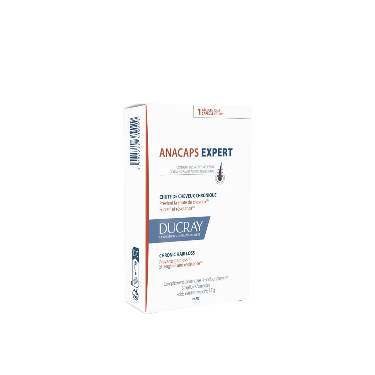 Ducray Anacaps Expert for Chronic Hair Loss