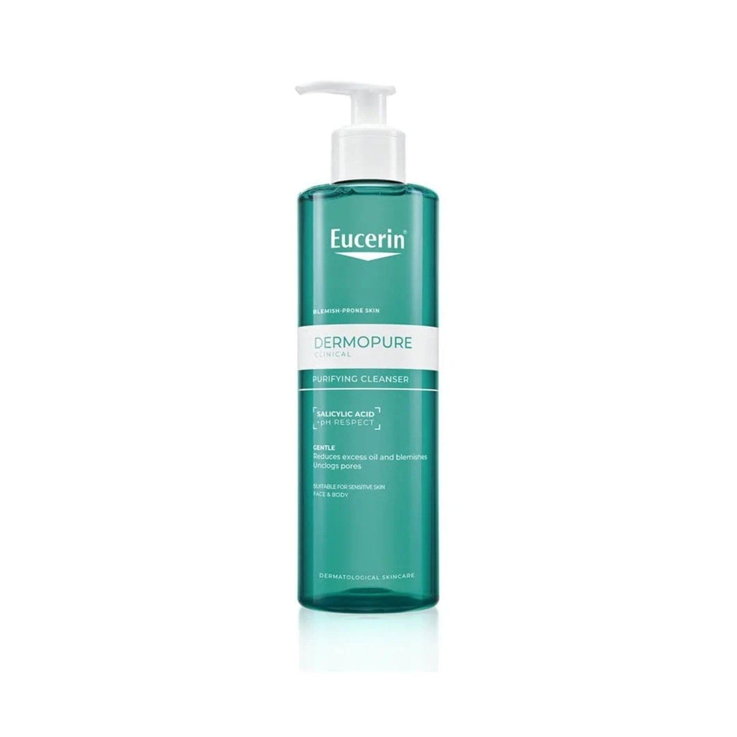 Eucerin DERMOPURE Clinical Purifying Cleansing Gel.