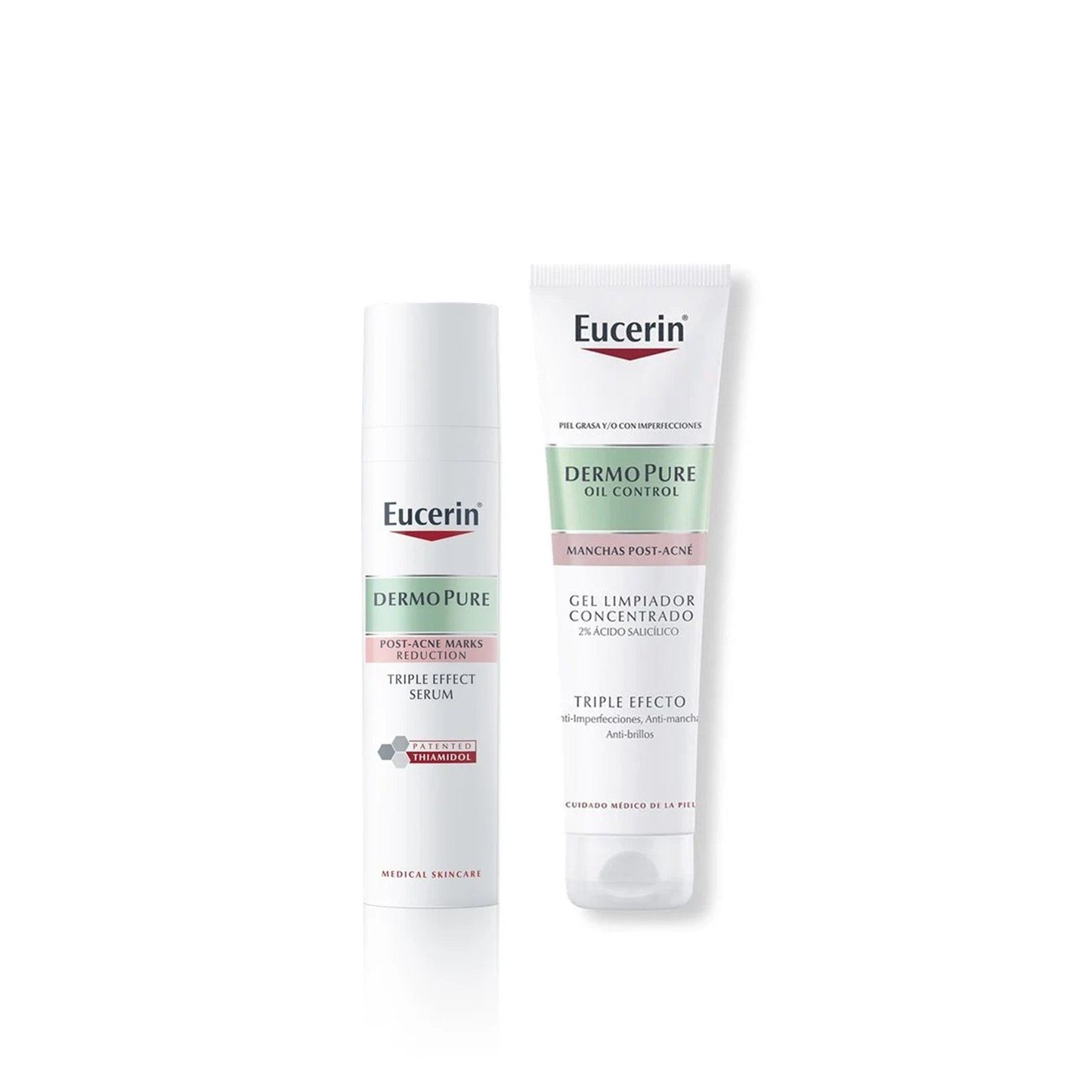 Eucerin DERMOPURE Oil Control Triple Effect Serum 40ml + Cleansing Gel 150ml.