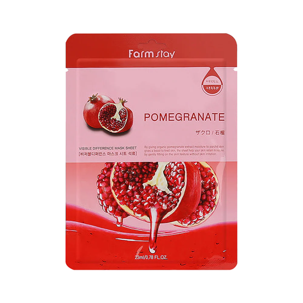 FARMSTAY Visible Difference Mask Sheet Pomegranate