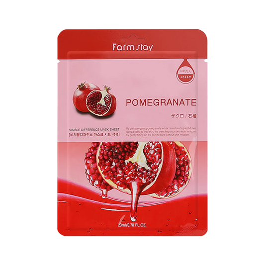FARMSTAY Visible Difference Mask Sheet Pomegranate - FLOCALLY
