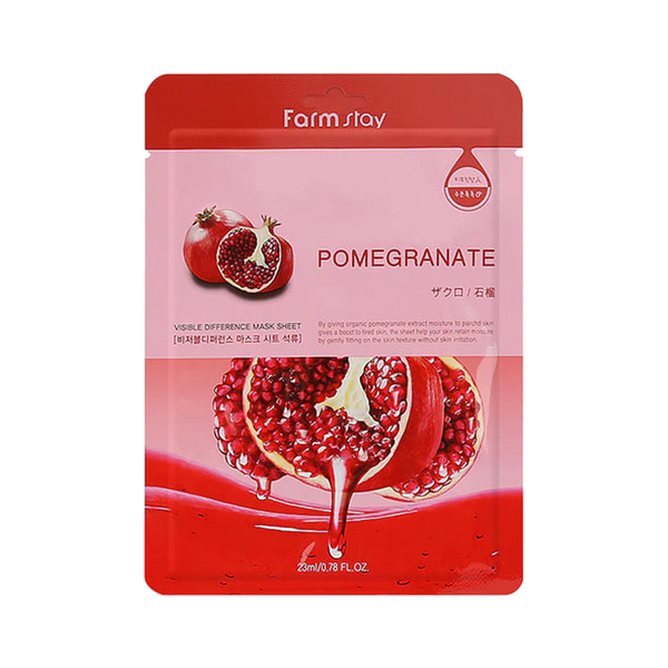 FARMSTAY Visible Difference Mask Sheet Pomegranate