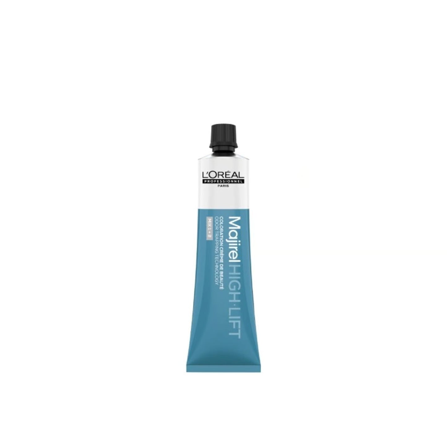 Product label with text on a white background