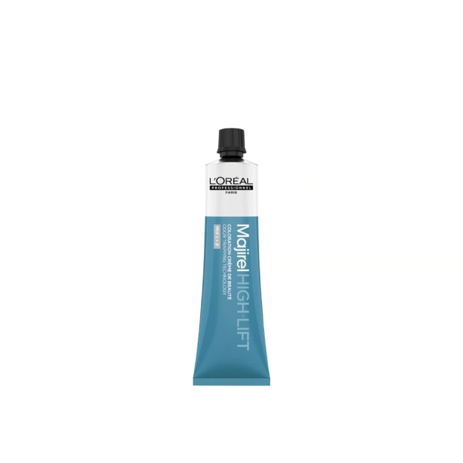 Product label with text on a white background