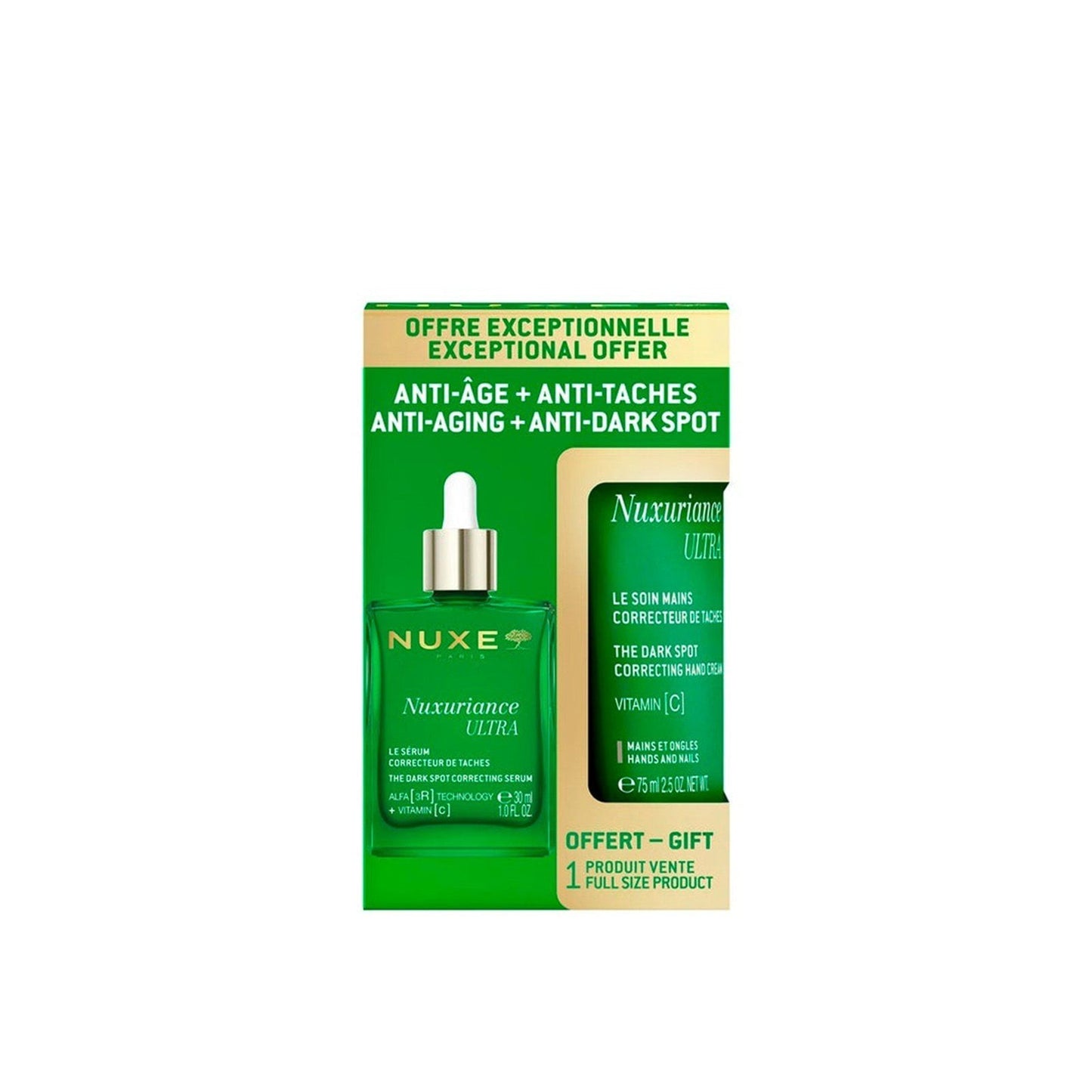 NUXE Nuxuriance Ultra The Dark Spot Correcting Serum 30ml + Correcting Hand Cream 75ml . - FLOCALLY