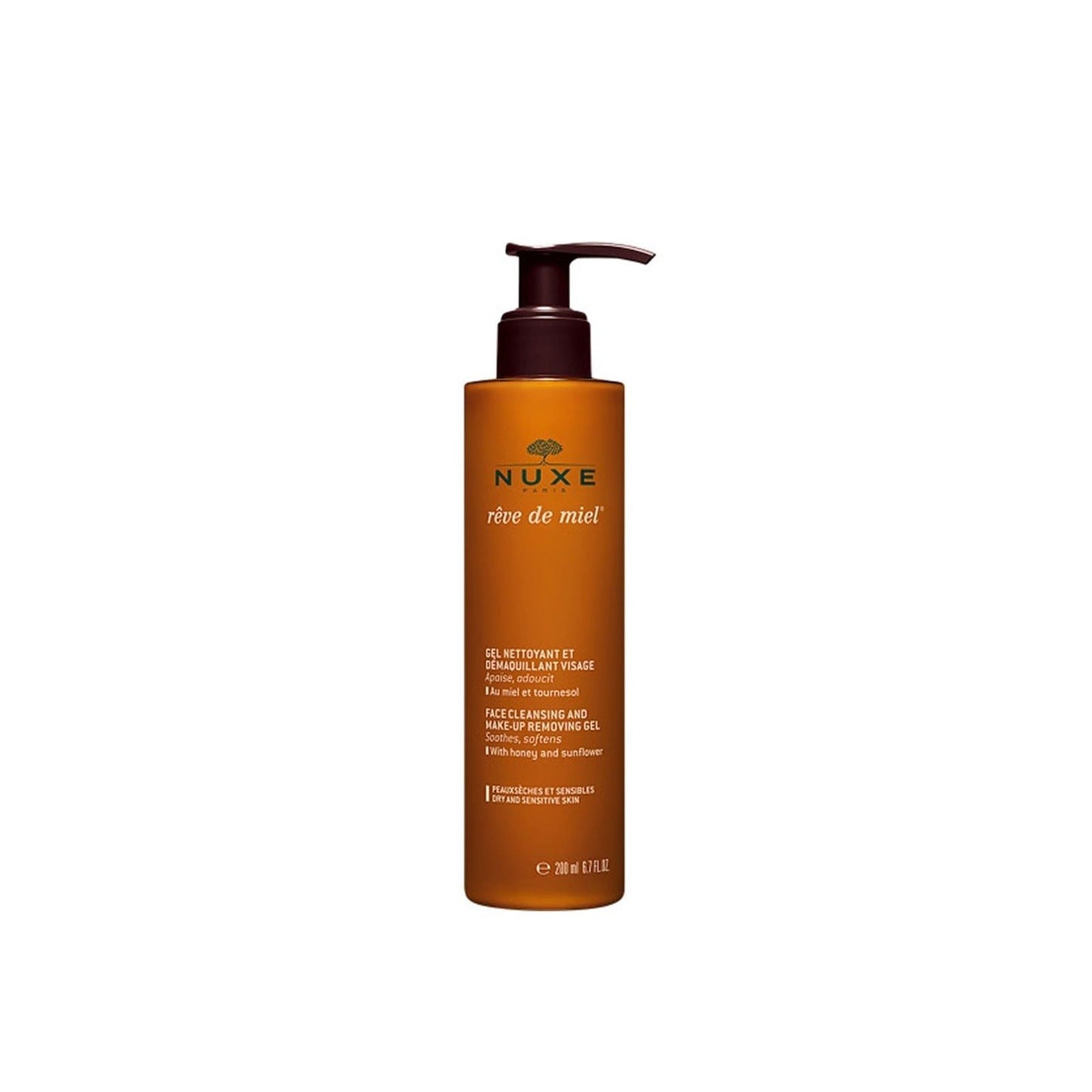 NUXE Rêve de Miel Face Cleansing and Makeup Removing Gel 200ml . - FLOCALLY