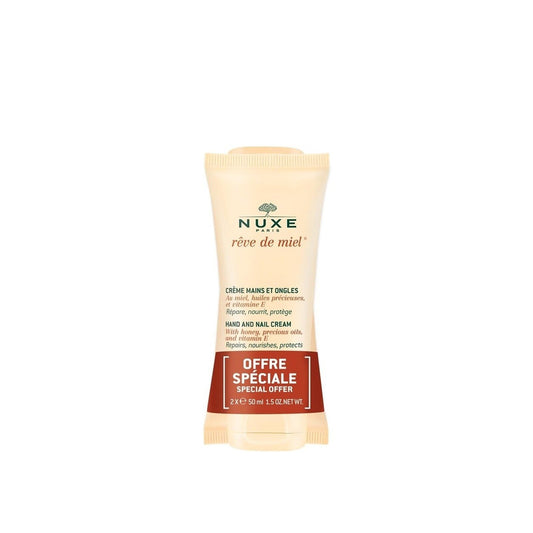 NUXE Rêve de Miel Hand and Nail Cream 50ml x2 . - FLOCALLY