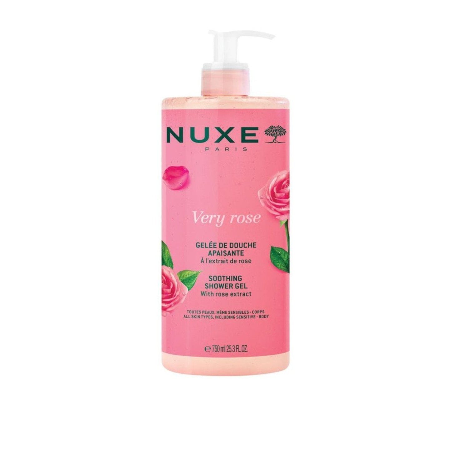 NUXE Very Rose Soothing Shower Gel 750ml . - FLOCALLY