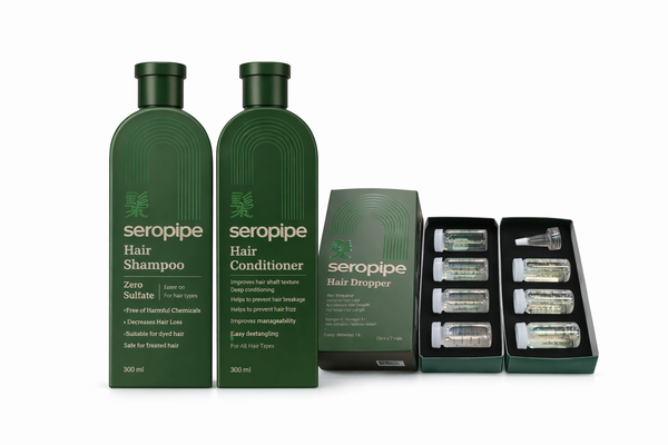 seropipe (shampo 300 ml + conditionar 300 ml + dropper 10 ml)