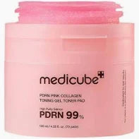 Medicube PDRN PINK COLLAGEN TONING GEL TONER PAD 70ea - FLOCALLY