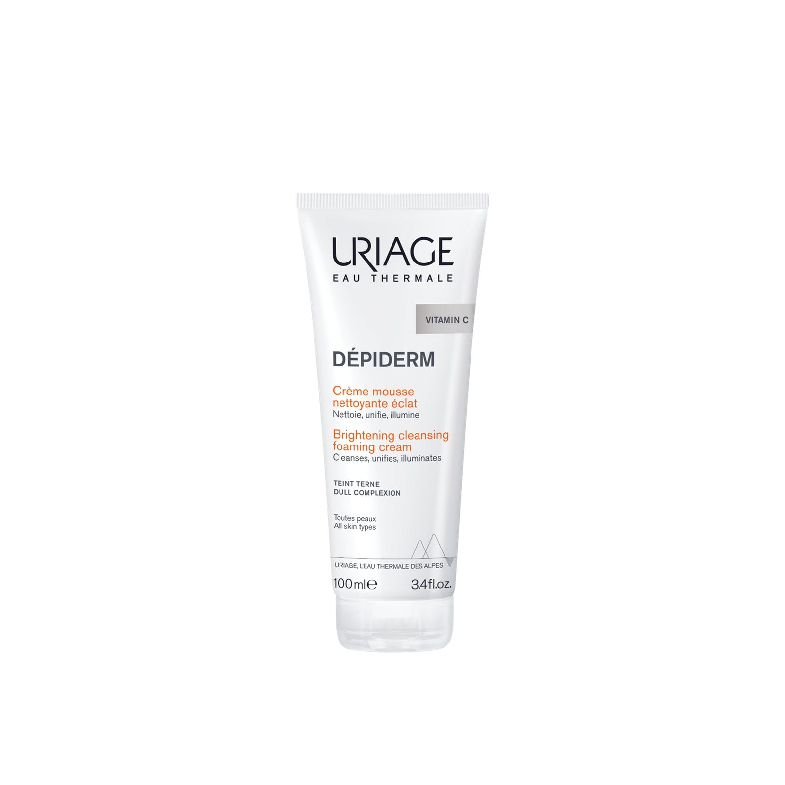 Uriage Depiderm skincare product on a white background