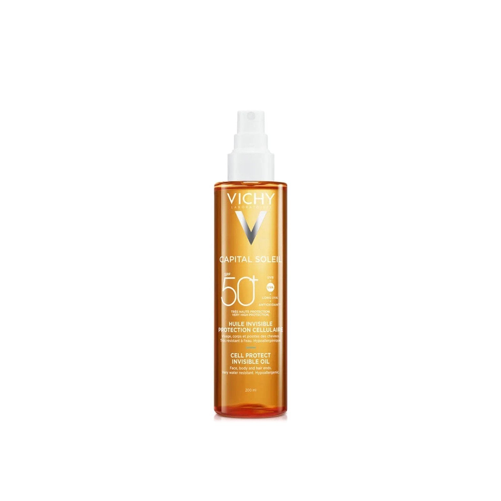 Vichy Capital Soleil Cell Protect Invisible Oil SPF50+ 200ml . - FLOCALLY