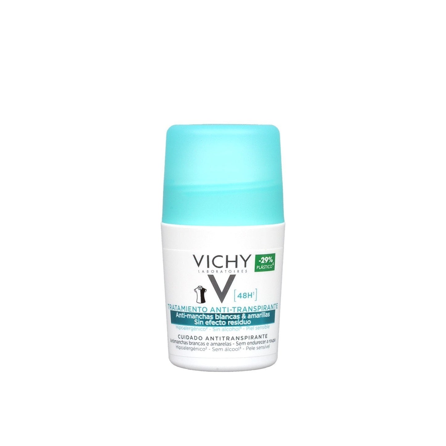 Vichy Deodorant Antiperspirant Anti-White Marks 48h 50ml . - FLOCALLY