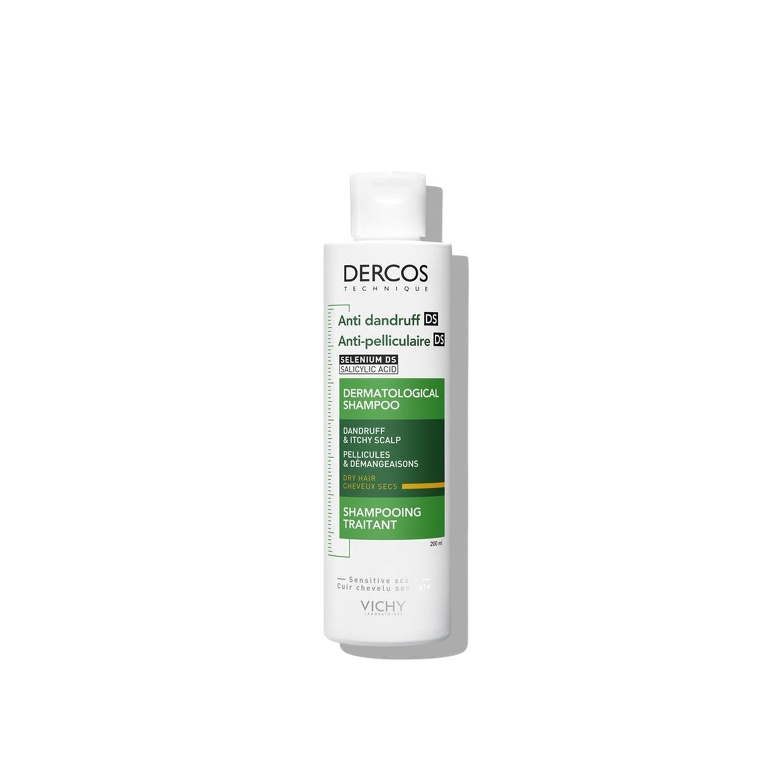Vichy Dercos Anti-Dandruff DS Shampoo for Dry Hair . - FLOCALLY