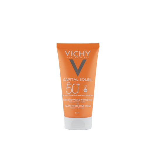 Vichy Capital Soleil Face Skin Perfecting Velvety Cream SPF50 50ml . - FLOCALLY